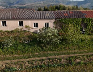 Vue aérienne du gîte